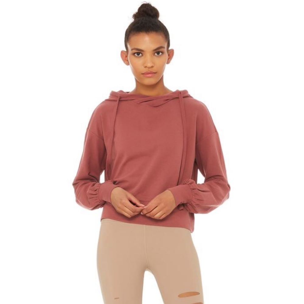 NWT Alo Yoga Social Long Sleeve Top, Earth